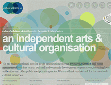 Tablet Screenshot of culturalsolutions.co.uk